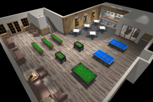 Bird’s Eye View of Game Room