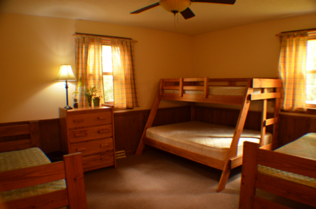 Another sampling of the bedrooms in Laurel Lodge. Each guest will have their own bed.